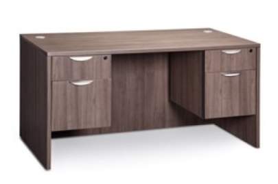 A straight desk