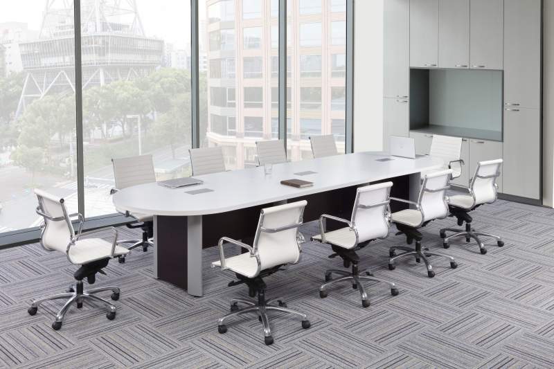 White conference table