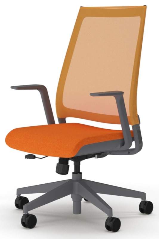 Orange Swivel Chair